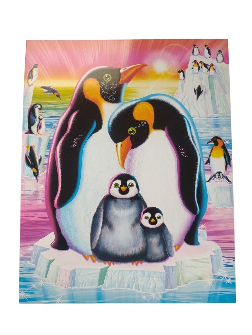 NEW Lisa Frank penguin School Folder